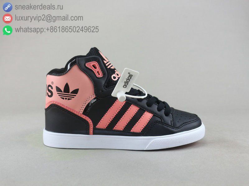 ADIDAS EXTABALL W BLACK PINK LEATHER WOMEN SKATE SHOES